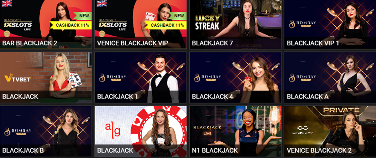 The 1xslots Roulette, Blackjack & Other Table Games